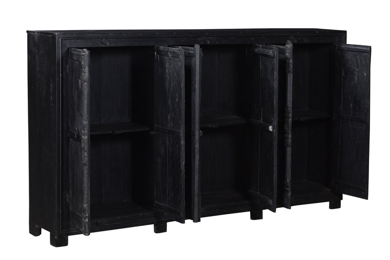 Oosters dressoir | 208CM | Zwart | Teak - MOFASA