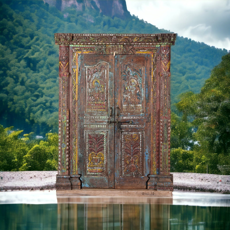 Indiase kast | 220cm | Tempeldeuren Krishna - MOFASA