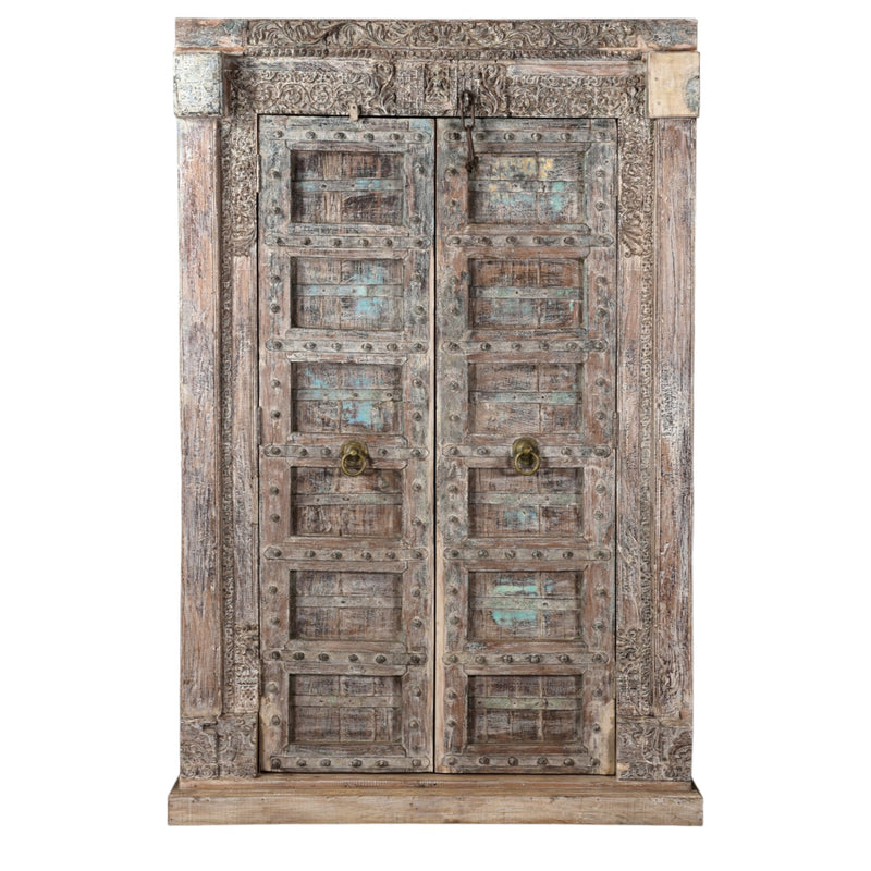 Indiase kast | 222cm | Mix blauw/groen - MOFASA